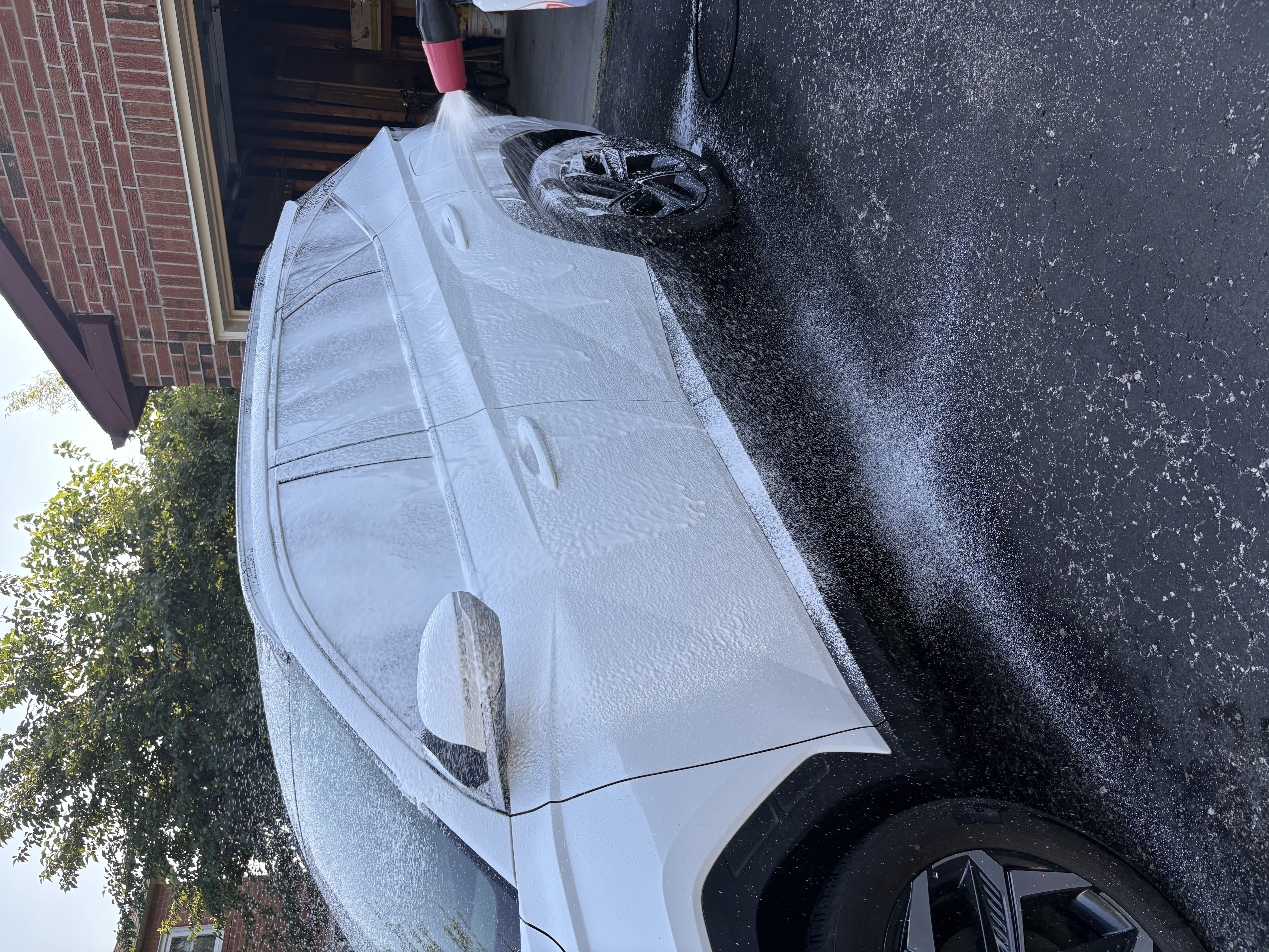Professional foam spraying process